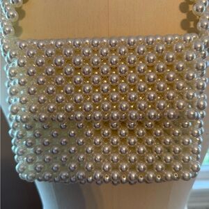 Elegant Pearl Beaded Handbag